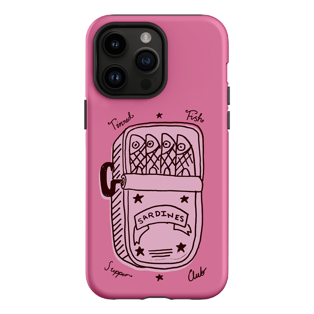 Sardine Social Pink Printed Phone Cases iPhone 14 Pro Max / Armoured by The Dairy - The Dairy