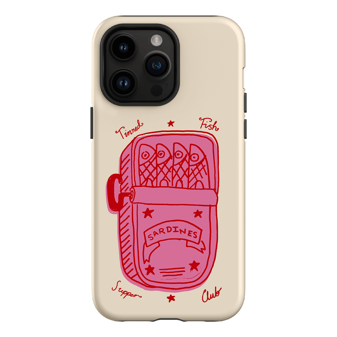 Sardine Social Red Printed Phone Cases iPhone 14 Pro Max / Armoured by The Dairy - The Dairy