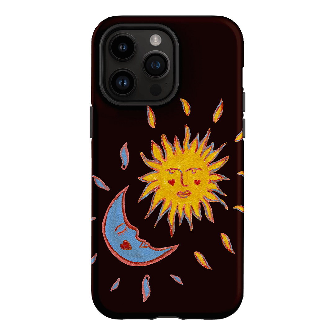 Sun & Moon Plum Printed Phone Cases iPhone 14 Pro Max / Armoured by BG. Studio - The Dairy