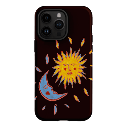 Sun & Moon Plum Printed Phone Cases iPhone 14 Pro Max / Armoured by BG. Studio - The Dairy