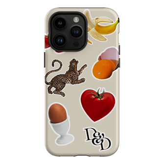 Sunday Stickers Cream Printed Phone Cases iPhone 14 Pro Max / Armoured by Desmond & Dempsey - The Dairy