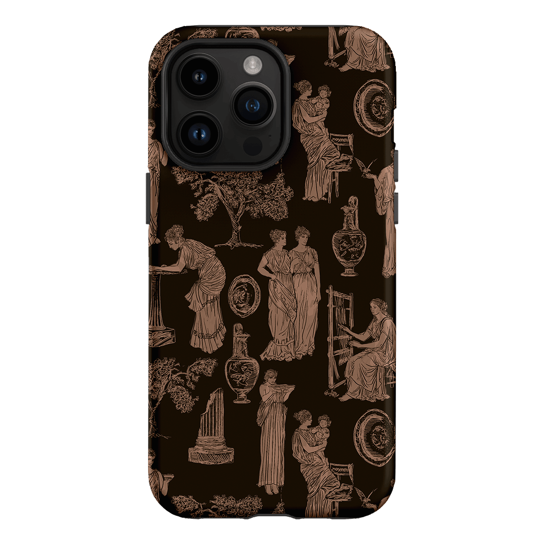 Symposium Burnt Umber Printed Phone Cases iPhone 14 Pro Max / Armoured by Veronica Tucker - The Dairy