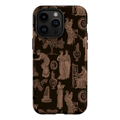 Symposium Burnt Umber Printed Phone Cases iPhone 14 Pro Max / Armoured by Veronica Tucker - The Dairy