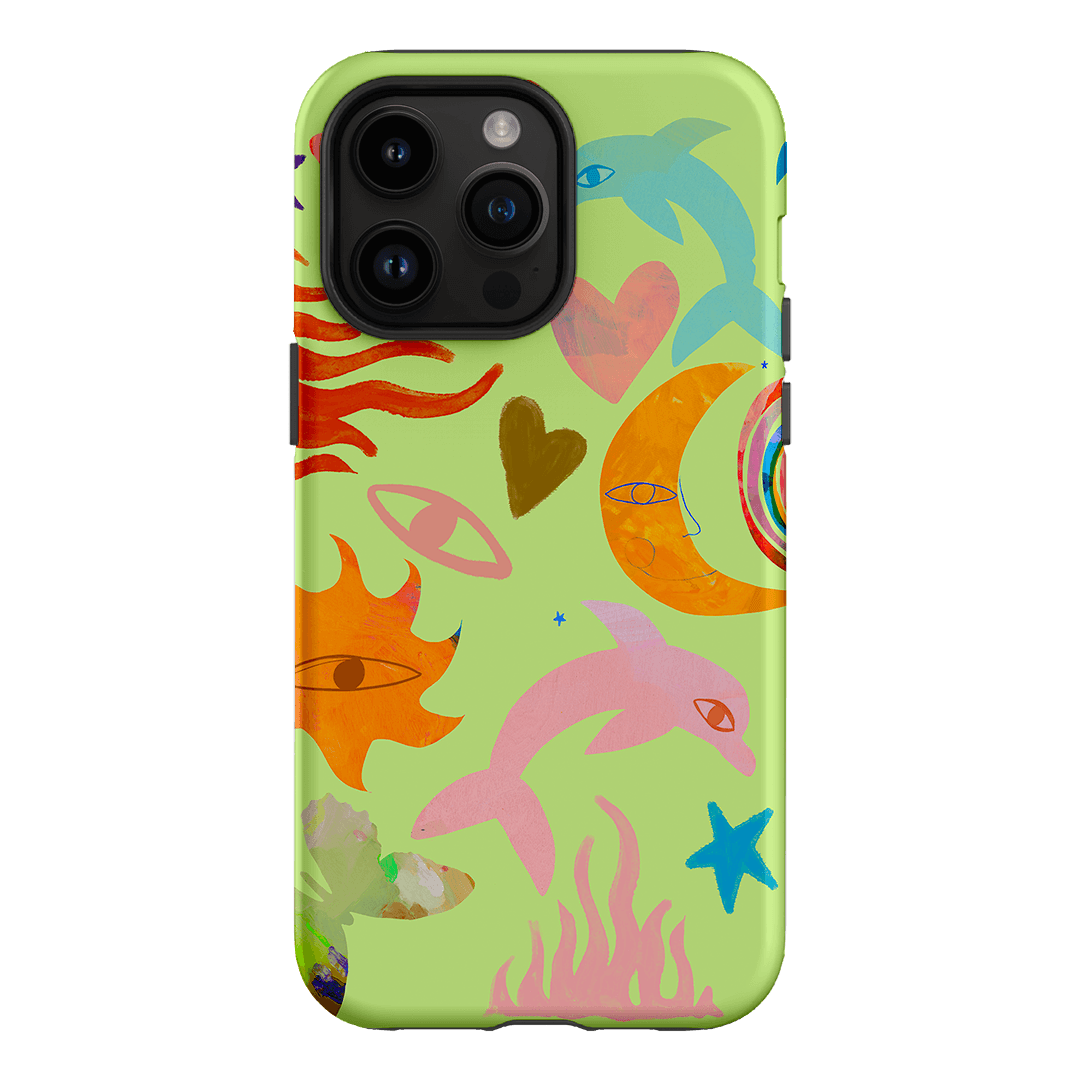 Tattoos Green Printed Phone Cases iPhone 14 Pro Max / Armoured by Kate Eliza - The Dairy