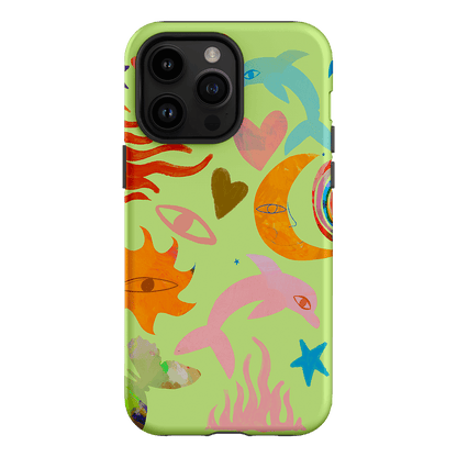 Tattoos Green Printed Phone Cases iPhone 14 Pro Max / Armoured by Kate Eliza - The Dairy