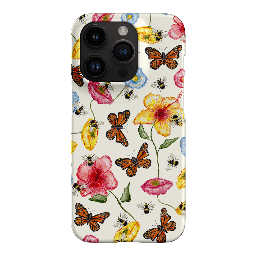 Butterflies & Bees Printed Phone Cases iPhone 14 Pro / Snap by BG. Studio - The Dairy