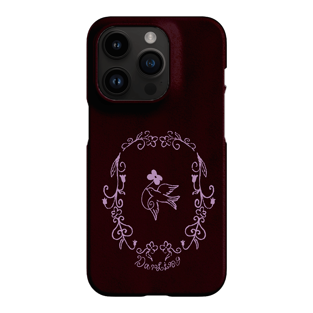 Darling Burgundy Printed Phone Cases by The Dairy - The Dairy