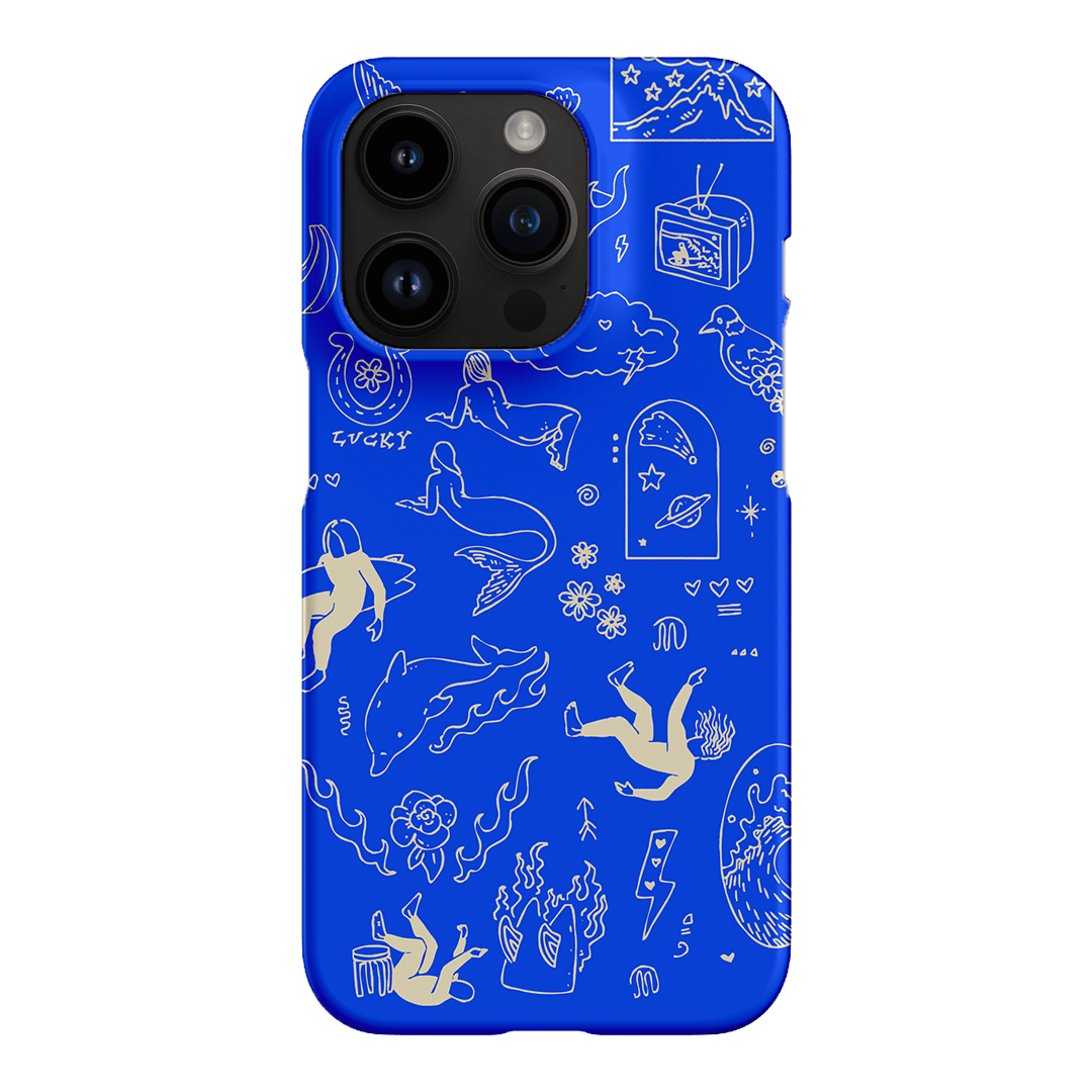 Easty Flash Blue Printed Phone Cases iPhone 14 Pro / Snap by Easty Beasty - The Dairy