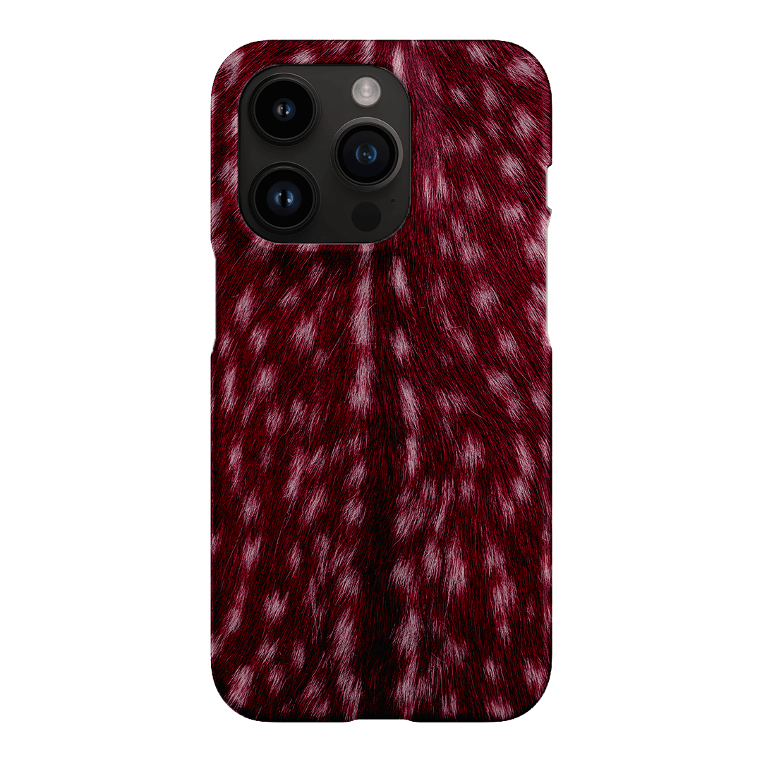 Fawn Burgundy Printed Phone Cases iPhone 14 Pro / Snap by The Dairy - The Dairy
