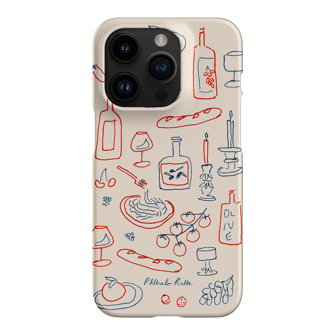 Italian Fare Printed Phone Cases iPhone 14 Pro / Snap by Phthalo Ruth - The Dairy