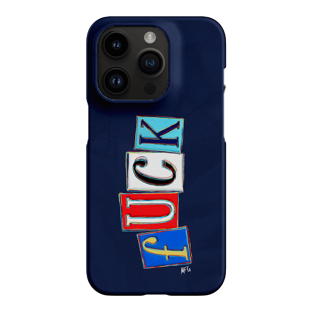 Lil Fcks Blue Printed Phone Cases iPhone 14 Pro / Snap by Margarbs Art - The Dairy
