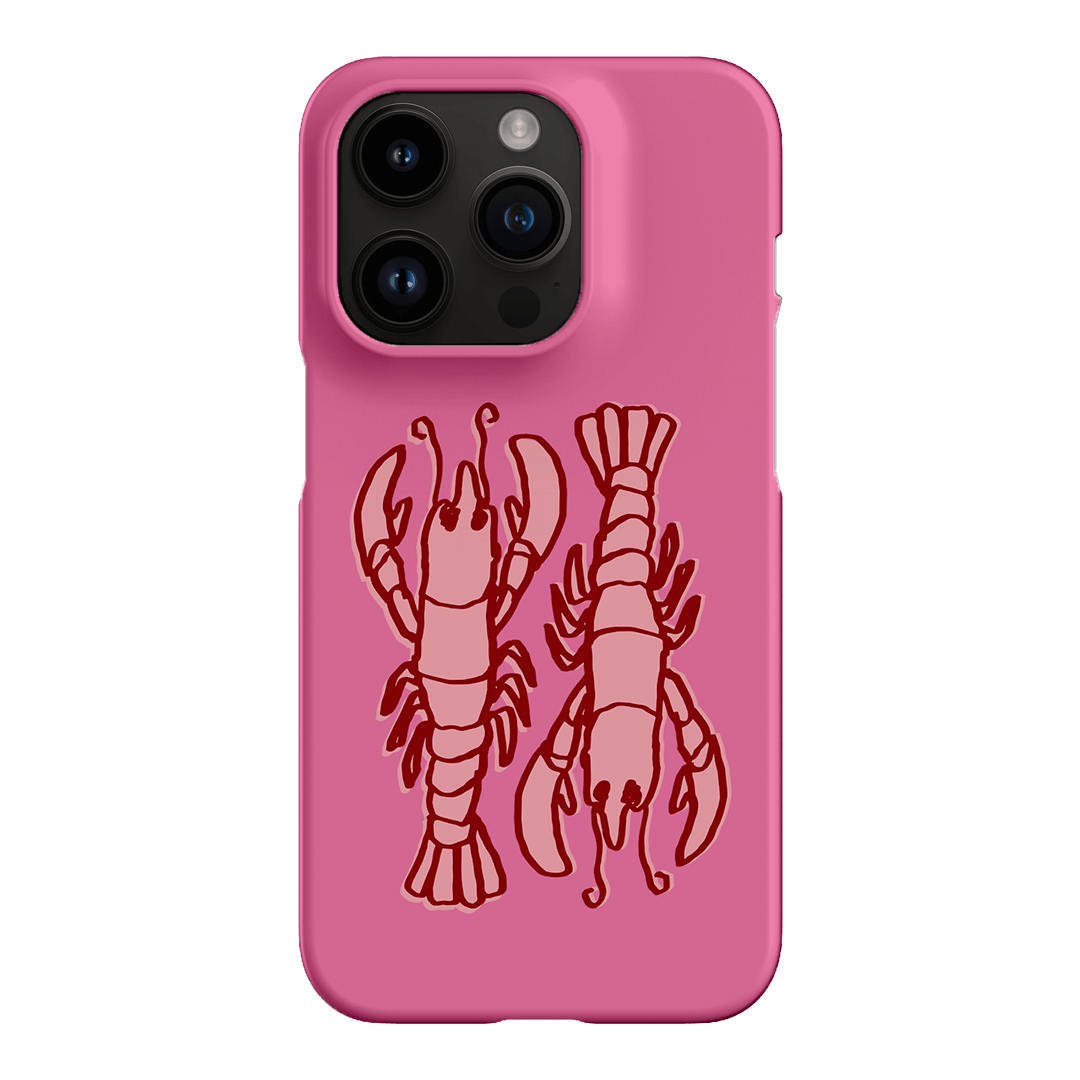 Lobster Love Pink Printed Phone Cases iPhone 14 Pro / Snap by The Dairy - The Dairy