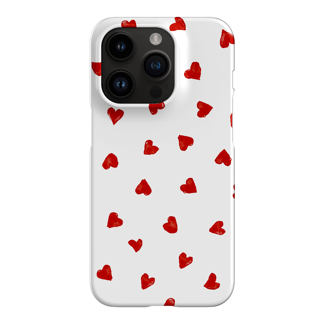 Love Hearts Printed Phone Cases iPhone 14 Pro / Snap by Oak Meadow - The Dairy
