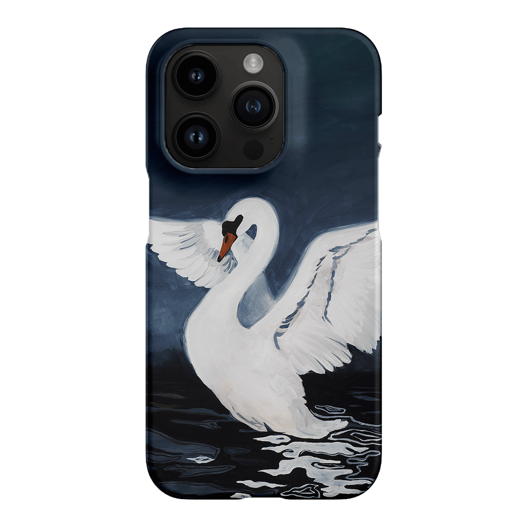 Midnight Swan Printed Phone Cases iPhone 14 Pro / Snap by Lisa Hu - The Dairy
