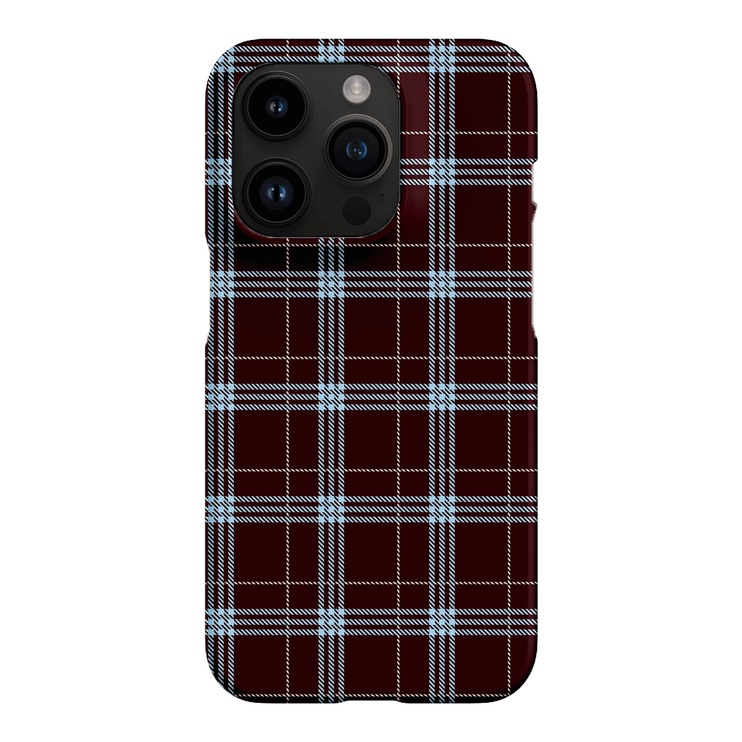 Mocha Plaid Printed Phone Cases iPhone 14 Pro / Snap by The Dairy - The Dairy