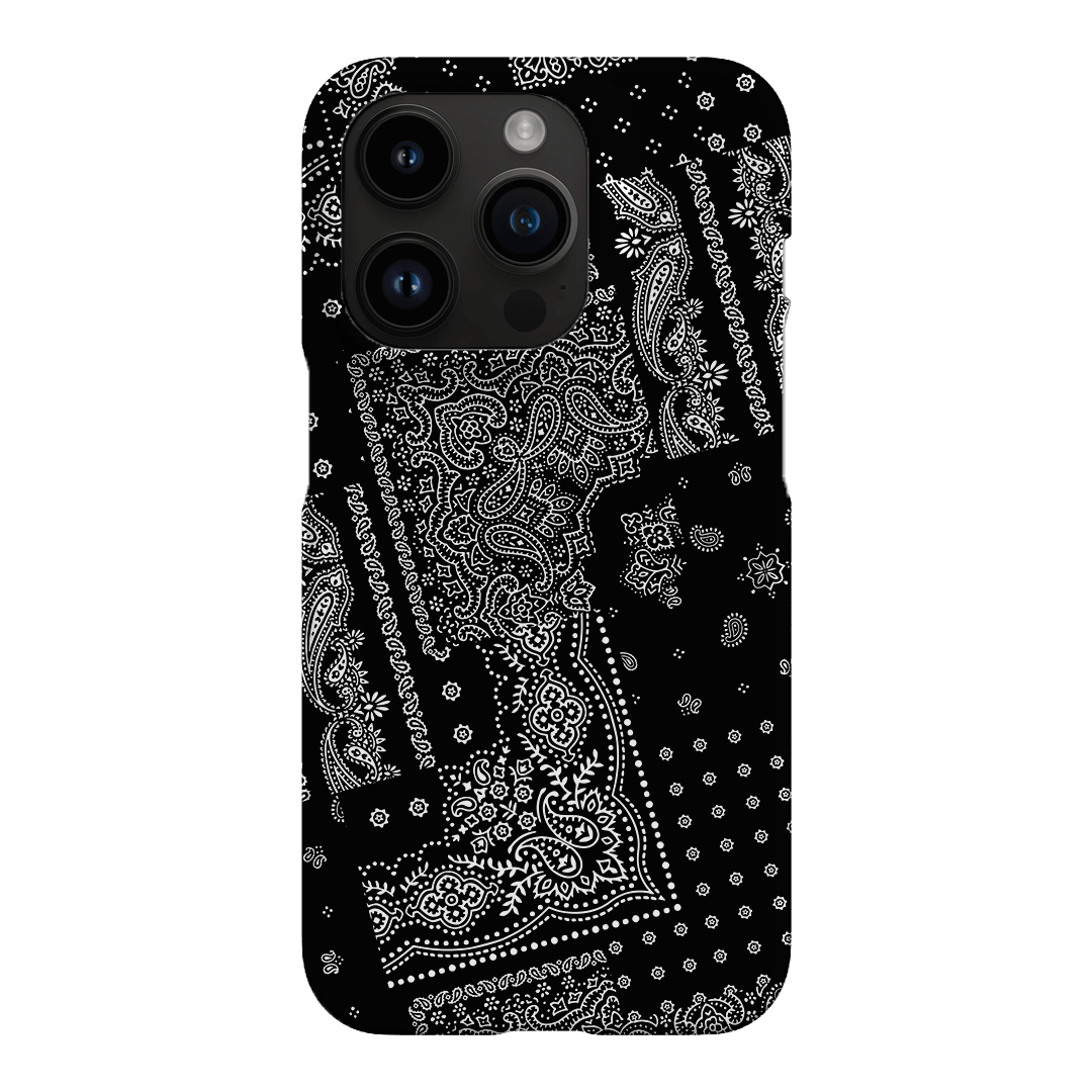 Paisley Noir Printed Phone Cases iPhone 14 Pro / Snap by The Dairy - The Dairy