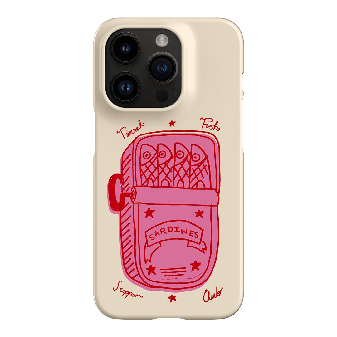 Sardine Social Red Printed Phone Cases iPhone 14 Pro / Snap by The Dairy - The Dairy