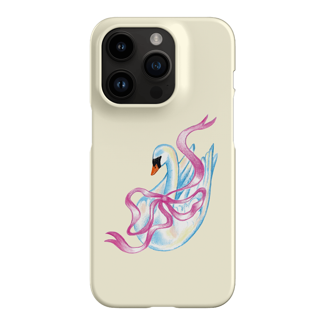 Satin Swan Printed Phone Cases iPhone 14 Pro / Snap by Femke Studio - The Dairy