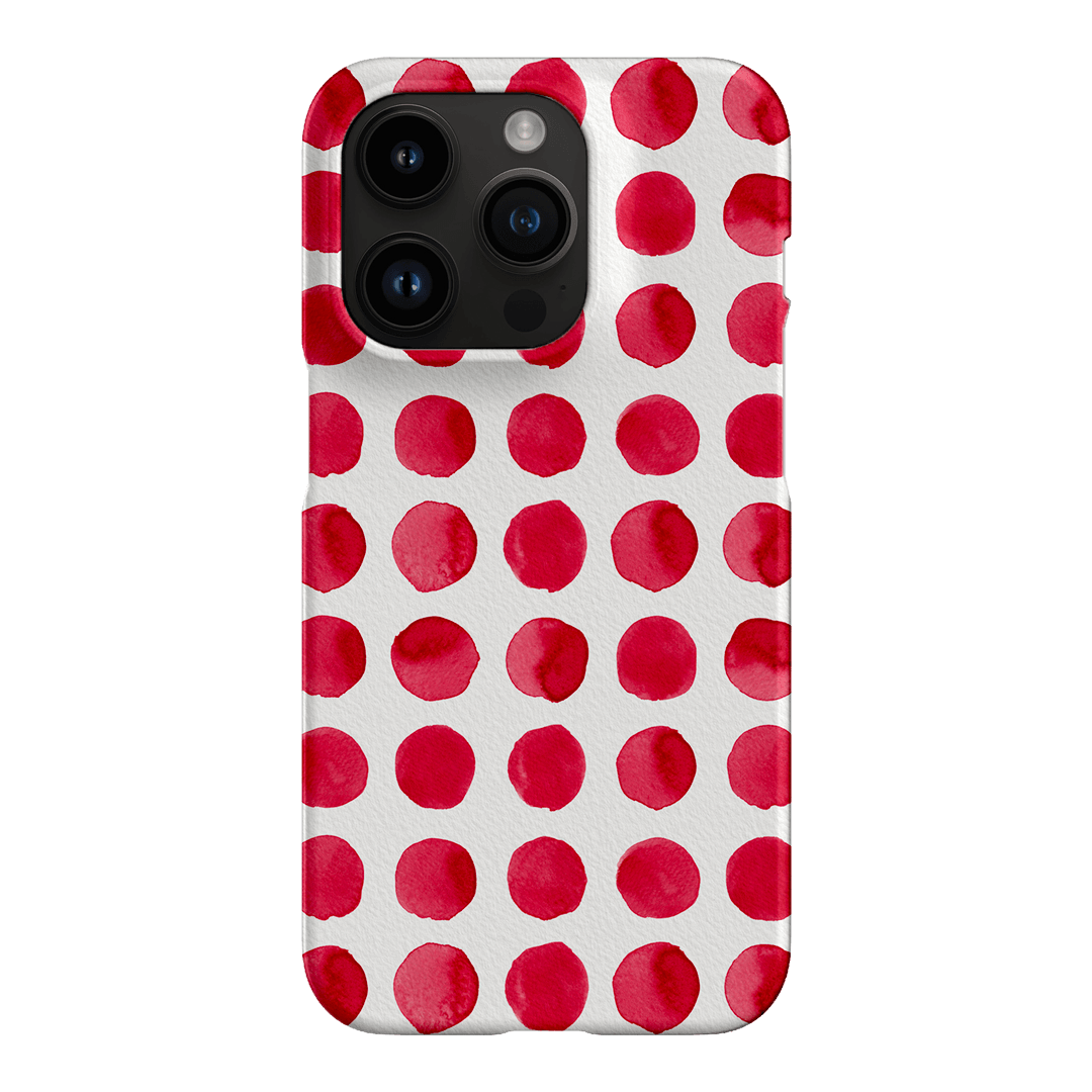 Spots in Red Printed Phone Cases by The Dairy - The Dairy