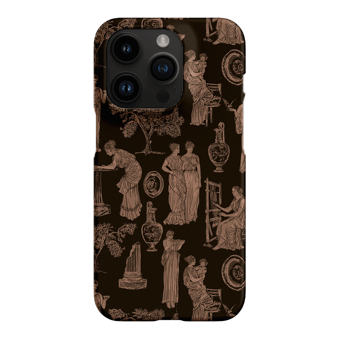 Symposium Burnt Umber Printed Phone Cases iPhone 14 Pro / Snap by Veronica Tucker - The Dairy