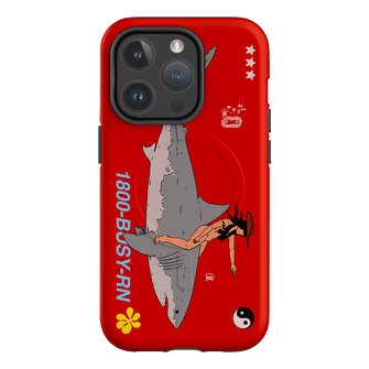 1800-Busy Rn in Red Printed Phone Cases iPhone 14 Pro / Armoured MagSafe by Easty Beasty - The Dairy