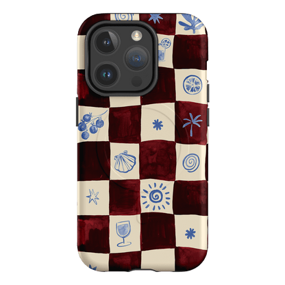 Afternoon Mezze Maroon Printed Phone Cases iPhone 14 Pro / Armoured MagSafe by Charlie Taylor - The Dairy