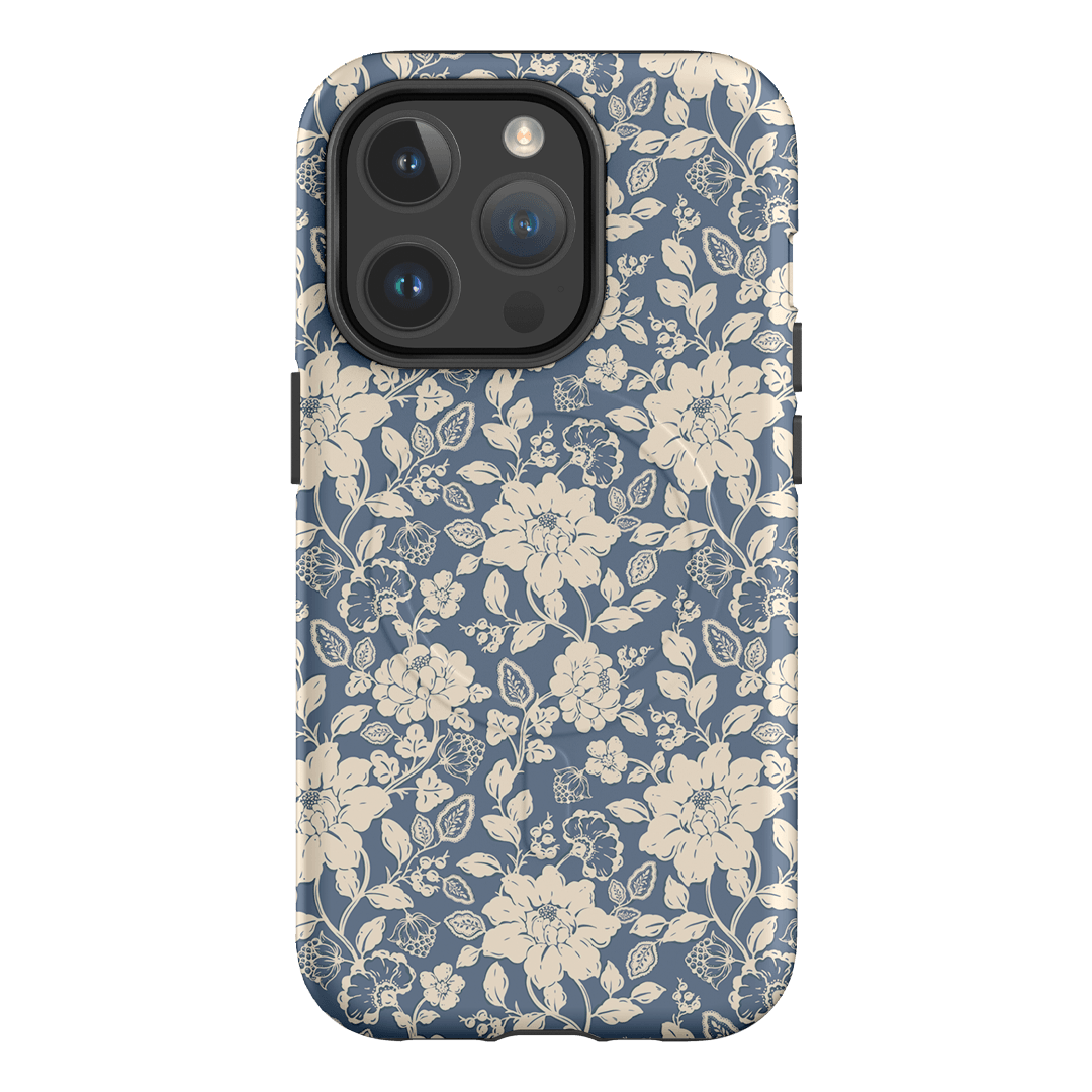 Blue Garden Printed Phone Cases iPhone 14 Pro / Armoured MagSafe by Kasiags Art - The Dairy