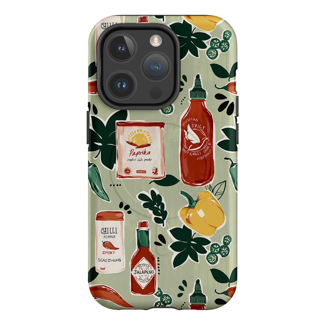 Chilli Pepper Printed Phone Cases iPhone 14 Pro / Armoured MagSafe by Charlie Taylor - The Dairy