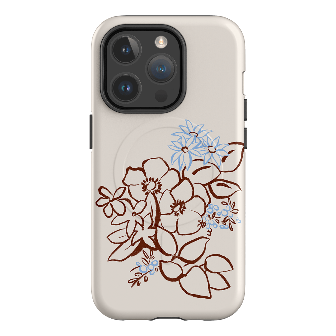 Cream Posy Printed Phone Cases iPhone 14 Pro / Armoured MagSafe by Typoflora - The Dairy
