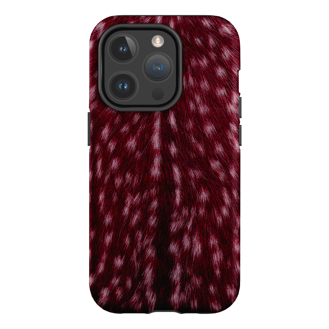 Fawn Burgundy Printed Phone Cases iPhone 14 Pro / Armoured MagSafe by The Dairy - The Dairy