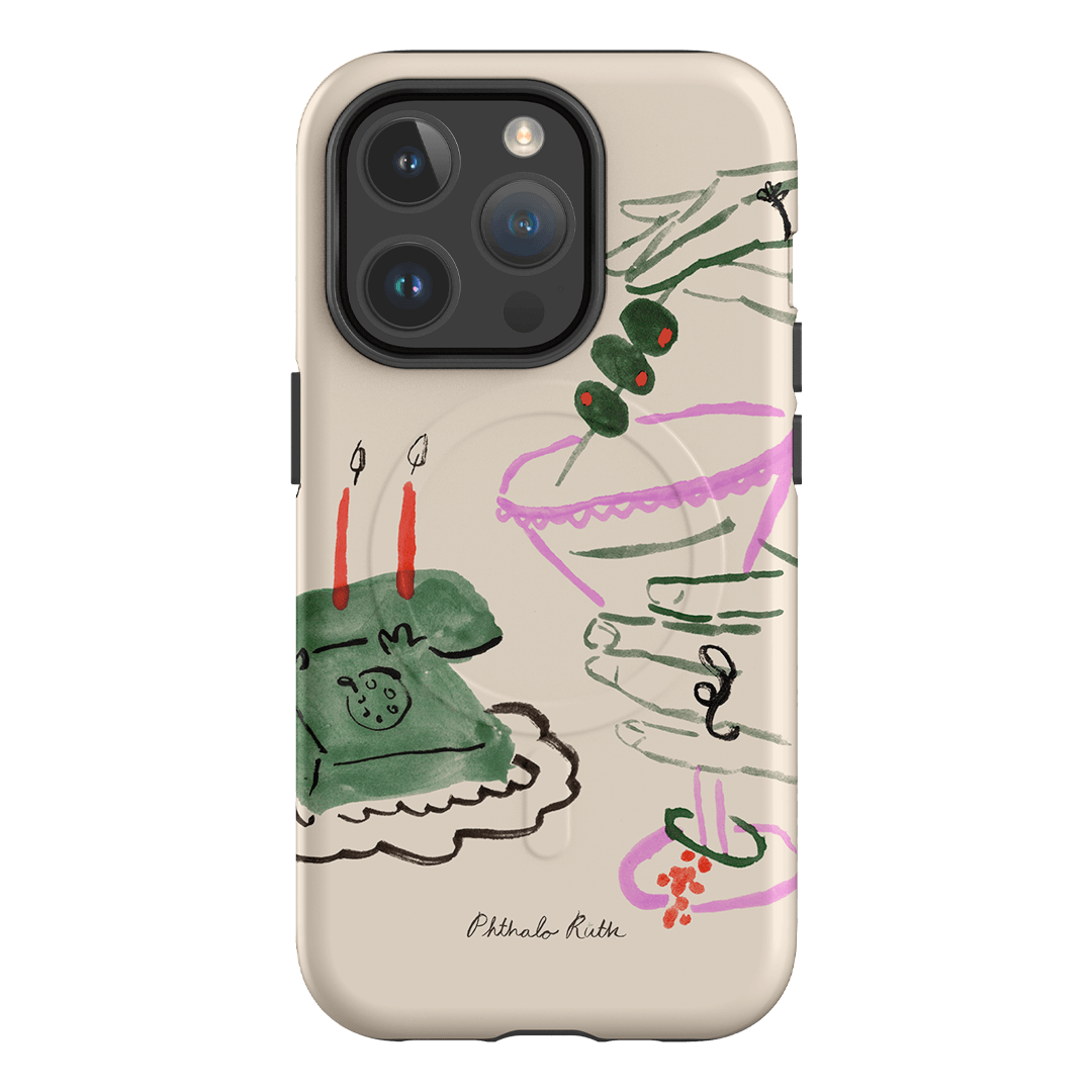 Martini Party Printed Phone Cases iPhone 14 Pro / Armoured MagSafe by Phthalo Ruth - The Dairy