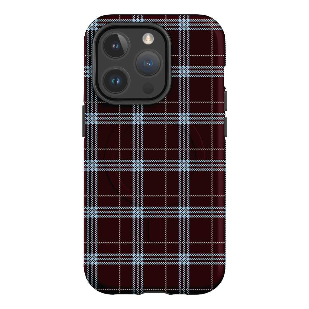 Mocha Plaid Printed Phone Cases iPhone 14 Pro / Armoured MagSafe by The Dairy - The Dairy