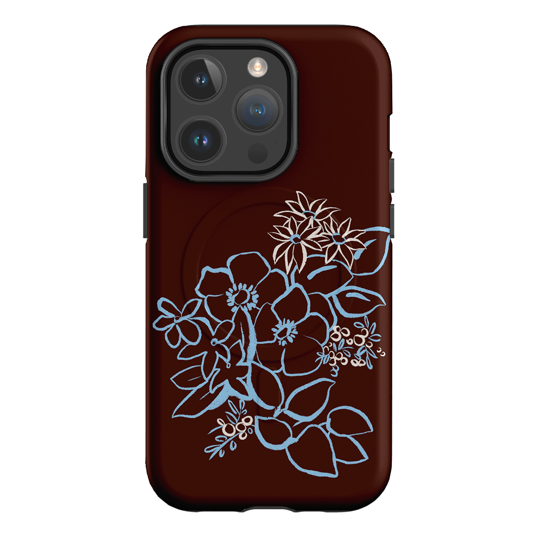 Mocha Posy Printed Phone Cases iPhone 14 Pro / Armoured MagSafe by Typoflora - The Dairy