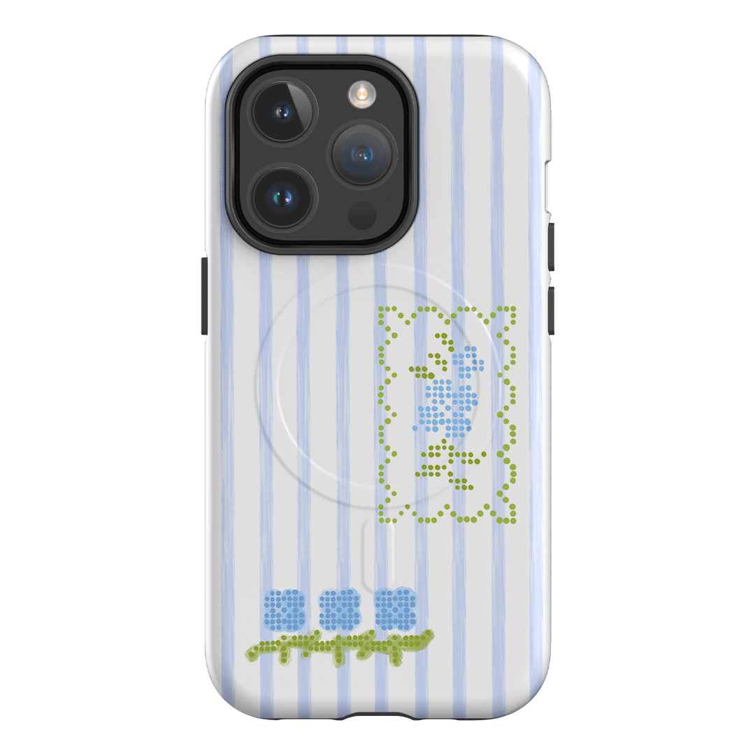 Patchwork Blue Printed Phone Cases iPhone 14 Pro / Armoured MagSafe by Kayla Carr - The Dairy