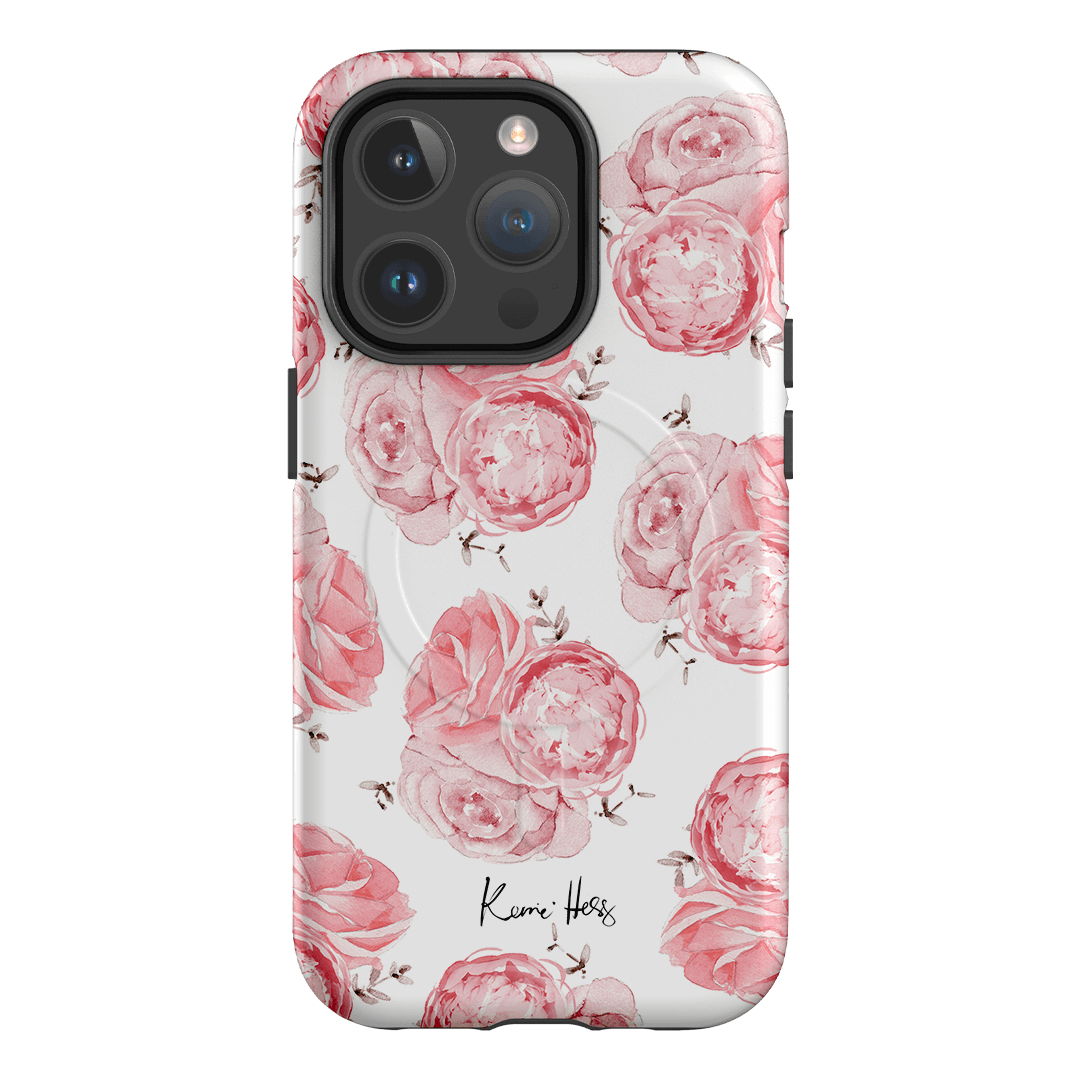 Peony Rose Printed Phone Cases iPhone 14 Pro / Armoured MagSafe by Kerrie Hess - The Dairy