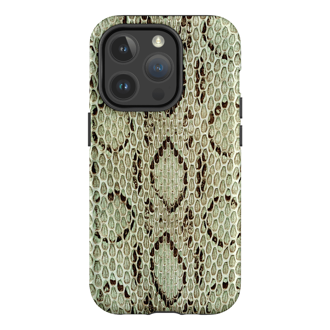 Pistachio Python Printed Phone Cases iPhone 14 Pro / Armoured MagSafe by The Dairy - The Dairy
