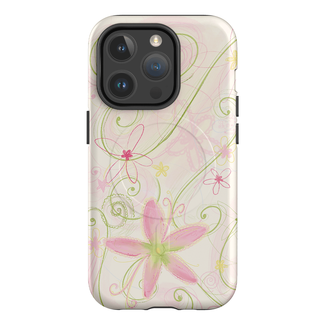 Swirl Pink Printed Phone Cases iPhone 14 Pro / Armoured MagSafe by Kayla Carr - The Dairy