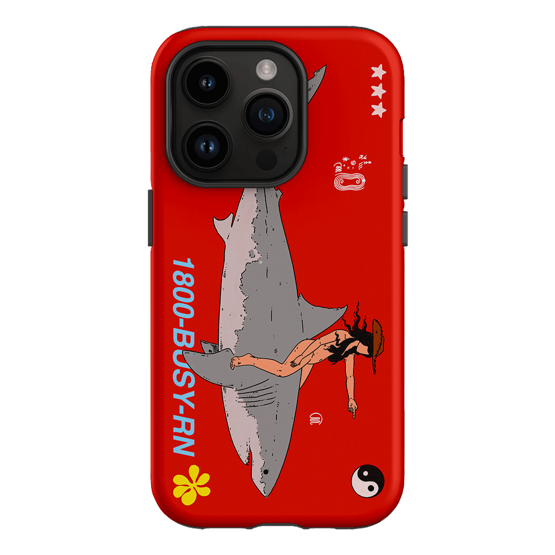 1800-Busy Rn in Red Printed Phone Cases iPhone 14 Pro / Armoured by Easty Beasty - The Dairy