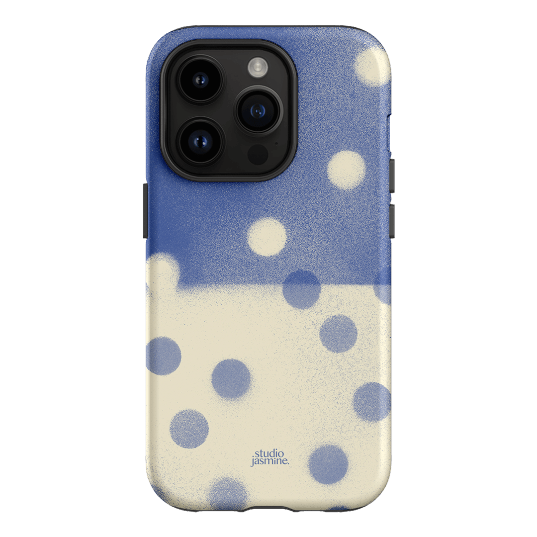 Bleu Polka Dot Printed Phone Cases iPhone 14 Pro / Armoured by Jasmine Dowling - The Dairy