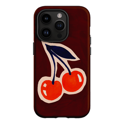Cherries Printed Phone Cases iPhone 14 Pro / Armoured by Studio Bon - The Dairy