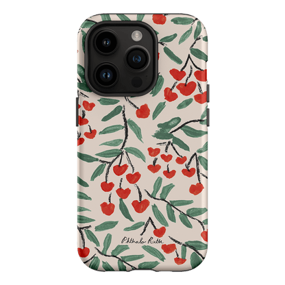 Cherry Love Printed Phone Cases iPhone 14 Pro / Armoured by Phthalo Ruth - The Dairy