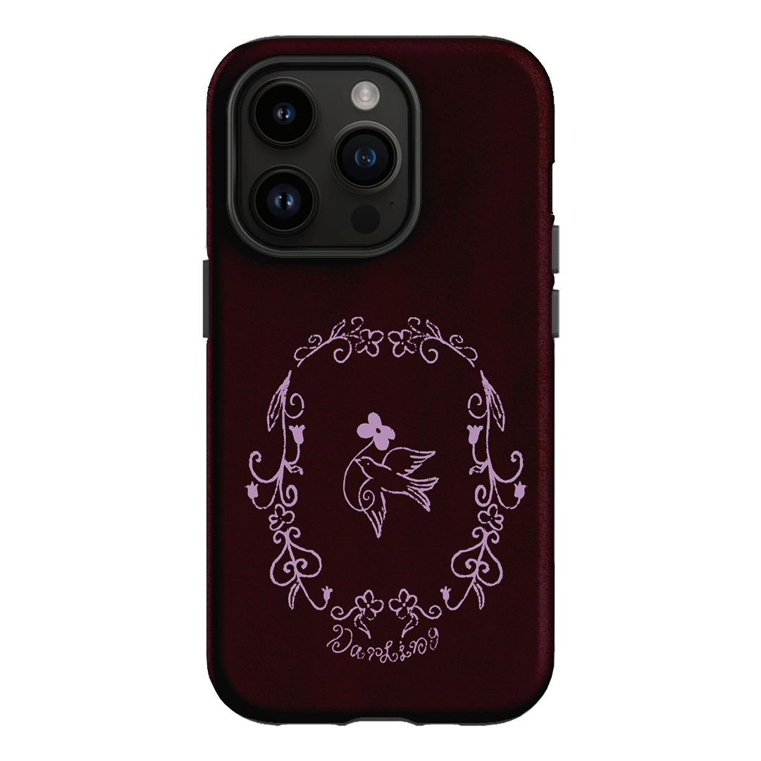 Darling Burgundy Printed Phone Cases by The Dairy - The Dairy