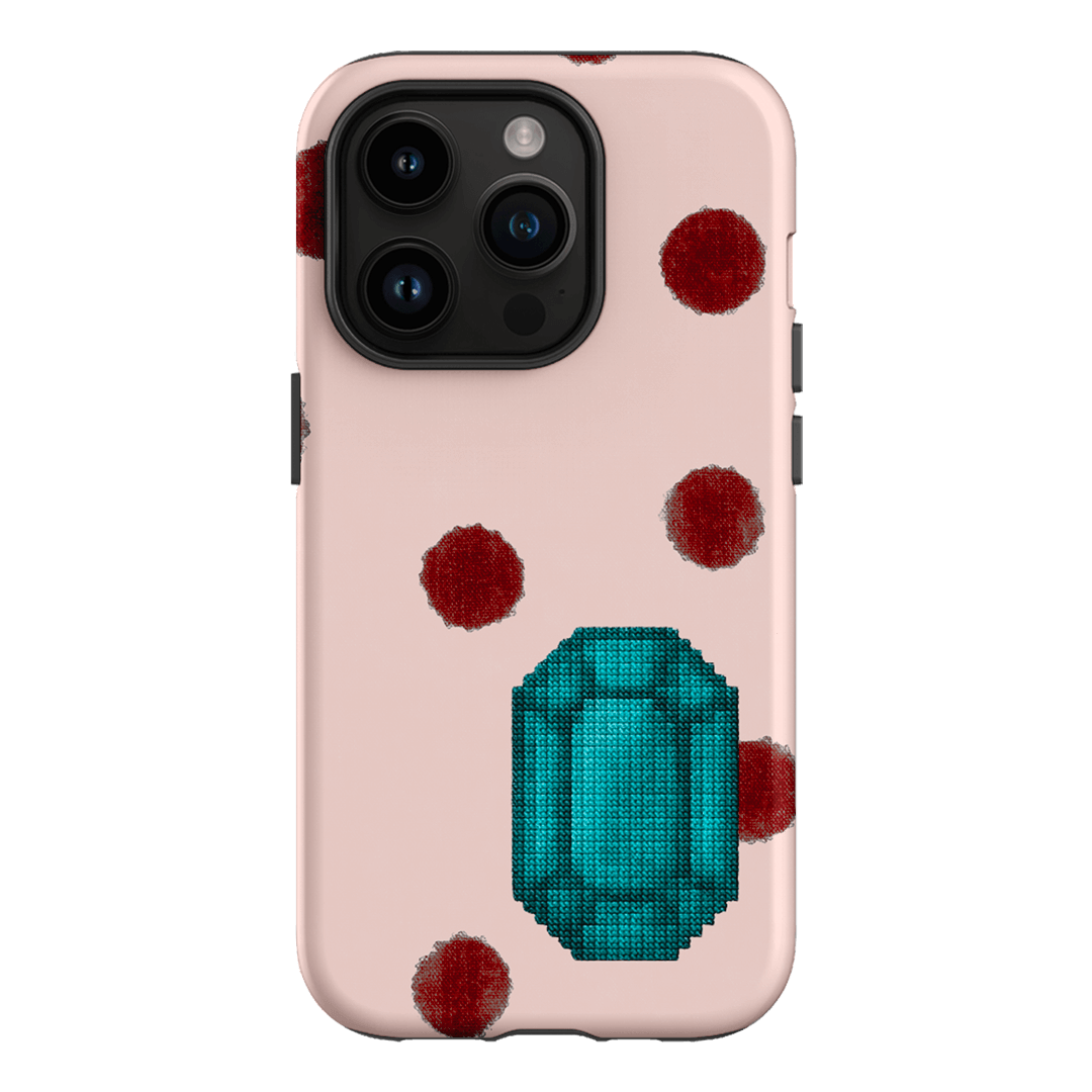 December Turquoise Printed Phone Cases iPhone 14 Pro / Armoured by Joiana - The Dairy