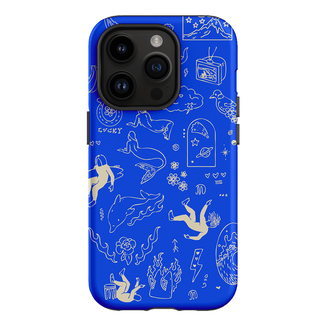 Easty Flash Blue Printed Phone Cases iPhone 14 Pro / Armoured by Easty Beasty - The Dairy