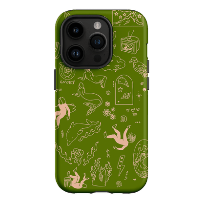 Easty Flash Green Printed Phone Cases iPhone 14 Pro / Armoured by Easty Beasty - The Dairy