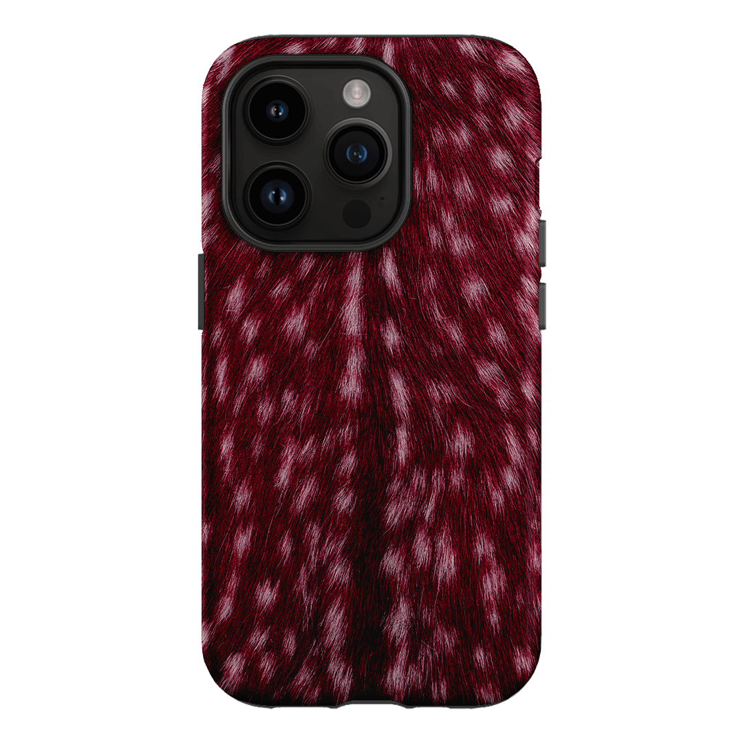 Fawn Burgundy Printed Phone Cases iPhone 14 Pro / Armoured by The Dairy - The Dairy