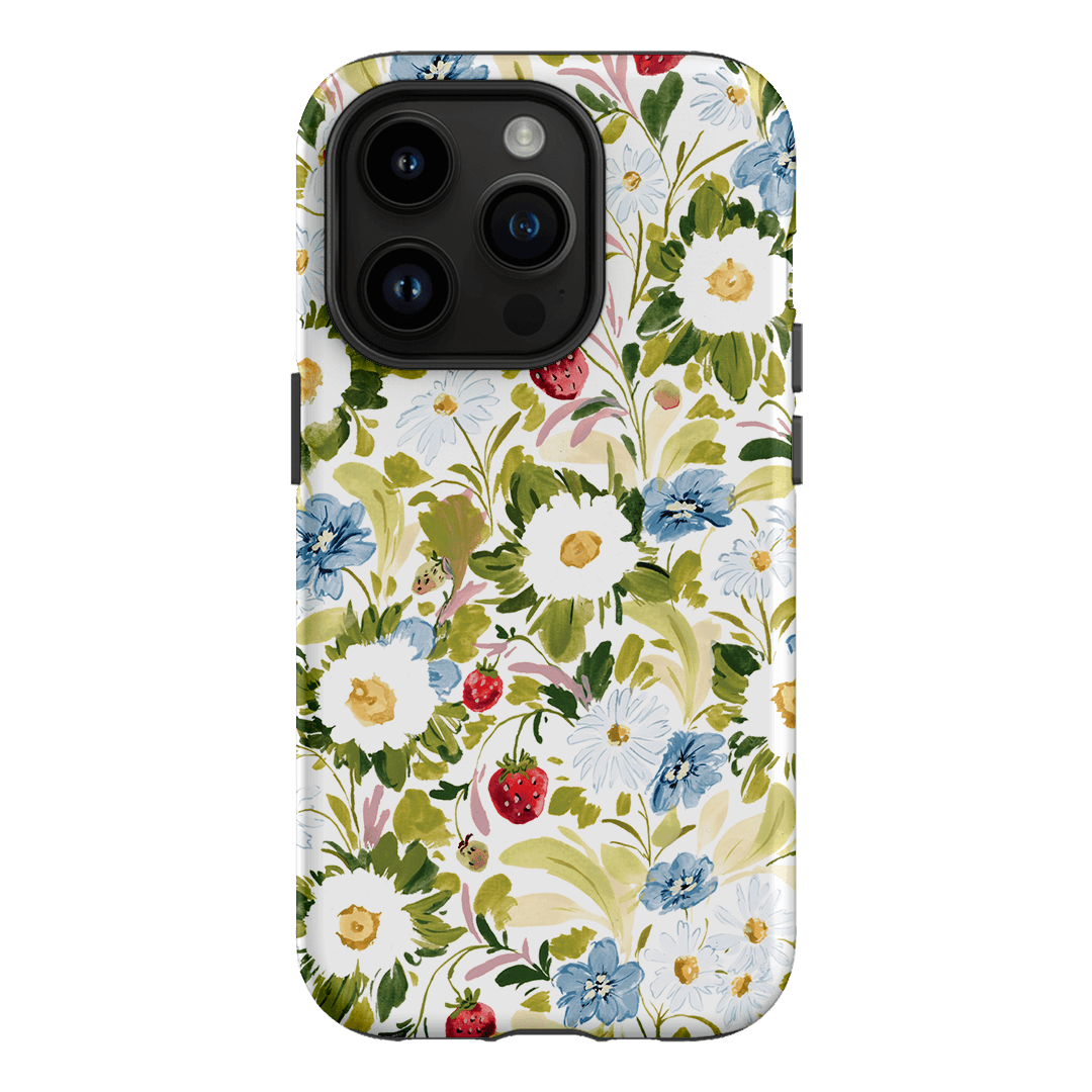 Garden Strawberries Printed Phone Cases iPhone 14 Pro / Armoured by Ellie Mae - The Dairy