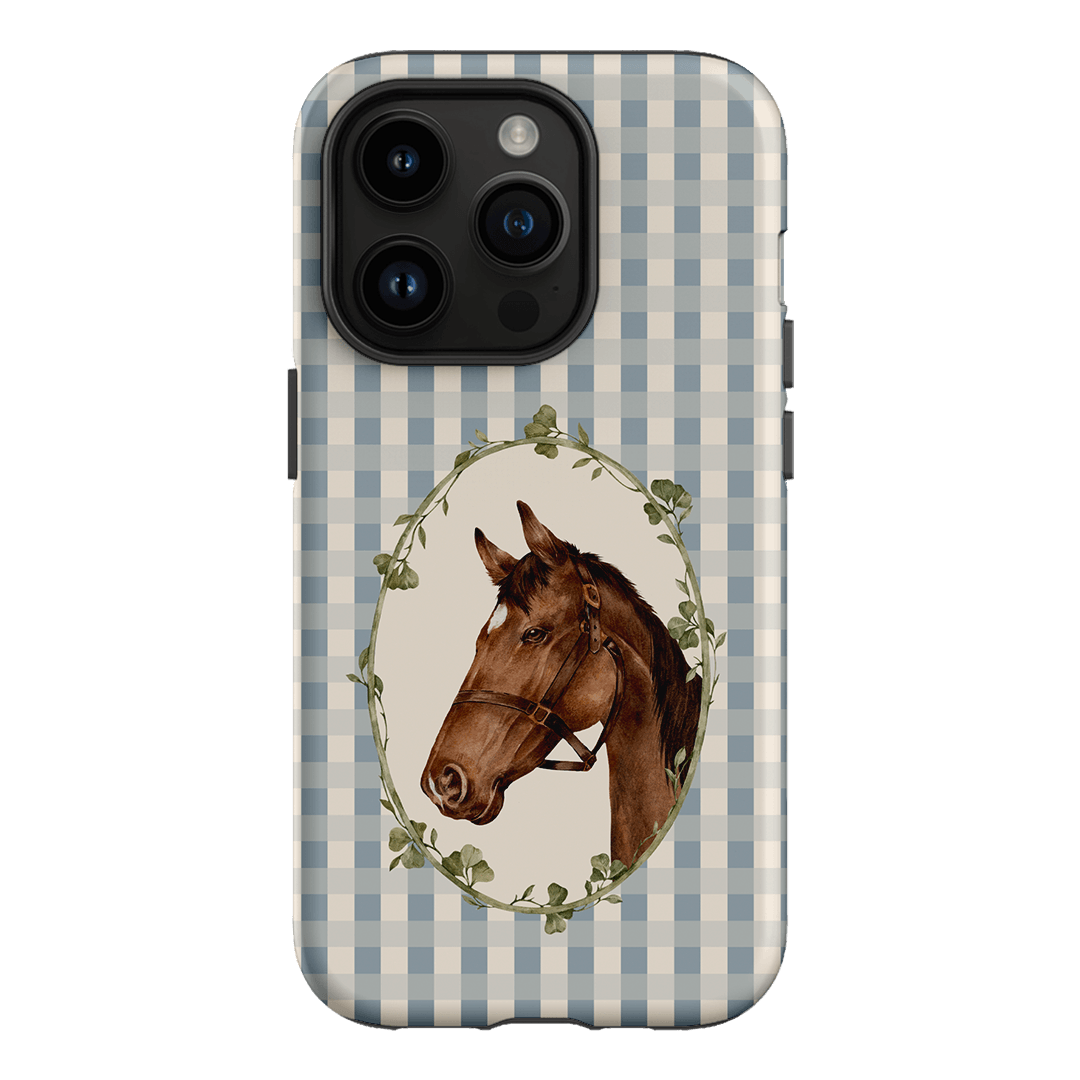 Gingham Horse Printed Phone Cases iPhone 14 Pro / Armoured by Kasiags Art - The Dairy