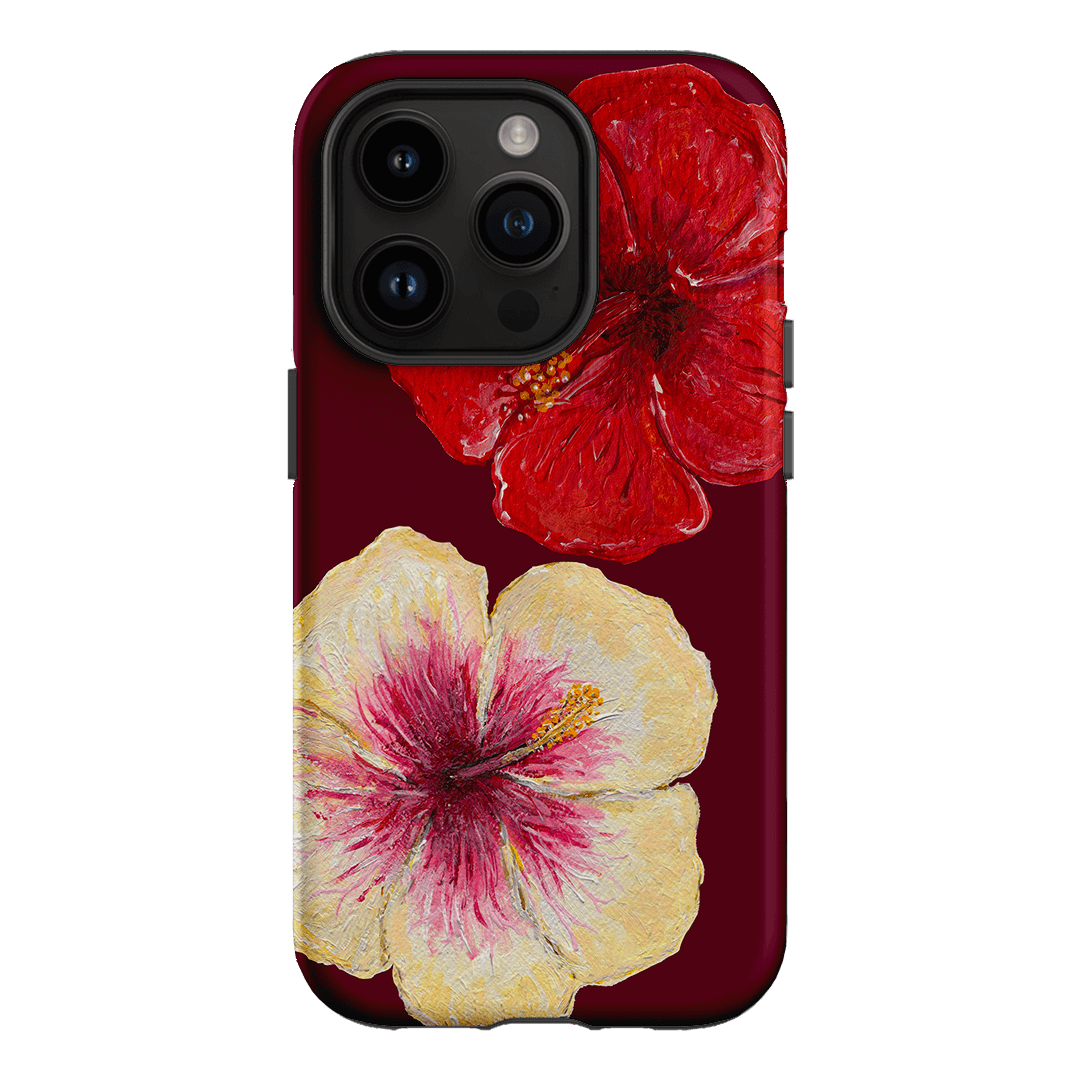 Hibiscus Flower Printed Phone Cases iPhone 14 Pro / Armoured by BG. Studio - The Dairy