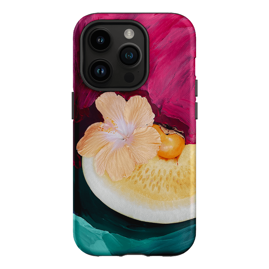 Hibiscus Melon Printed Phone Cases iPhone 14 Pro / Armoured by Nicole Nelius - The Dairy